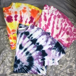 Tie dye shirt bundle
